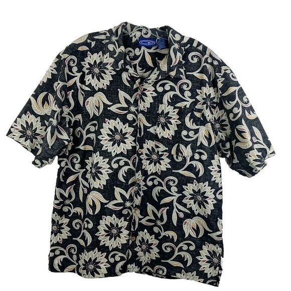 Ocean Pacific OP Hawaiian Pattern Shirt Men's Large Vintage Retro 90s RN#87989 - Picture 8 of 14